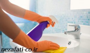 تمیز کردن دستشویی